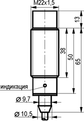 Габариты ISN EF6A-31P-10-LZ